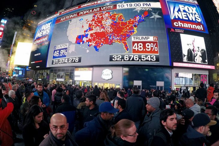 ankiety wyborcze Times Square 2016 